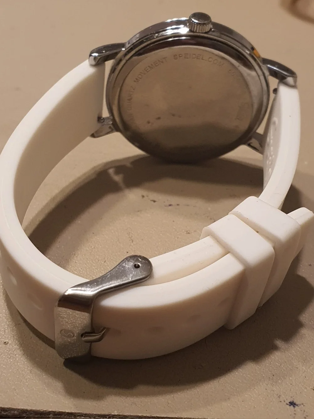 🦋10/$20🦋 Speidel Silver/White Silicone Nurse's Scrub Watch